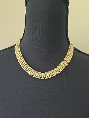 Gold Tone Link Choker Necklace - Women Jewelry